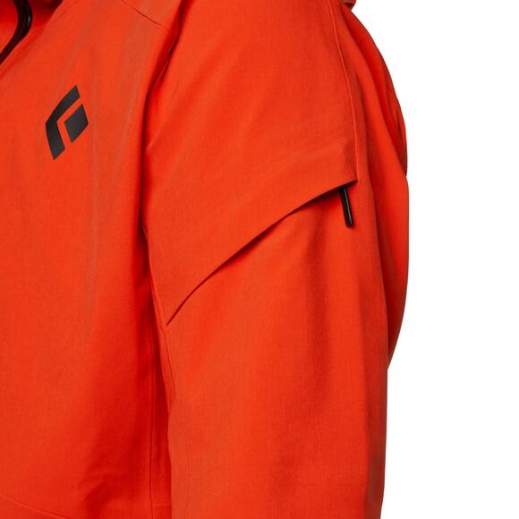 Black Diamond Recon Stretch Ski Shell Jacket Parka Gore-Tex Octane Orange Mens M - Picture 4 of 6